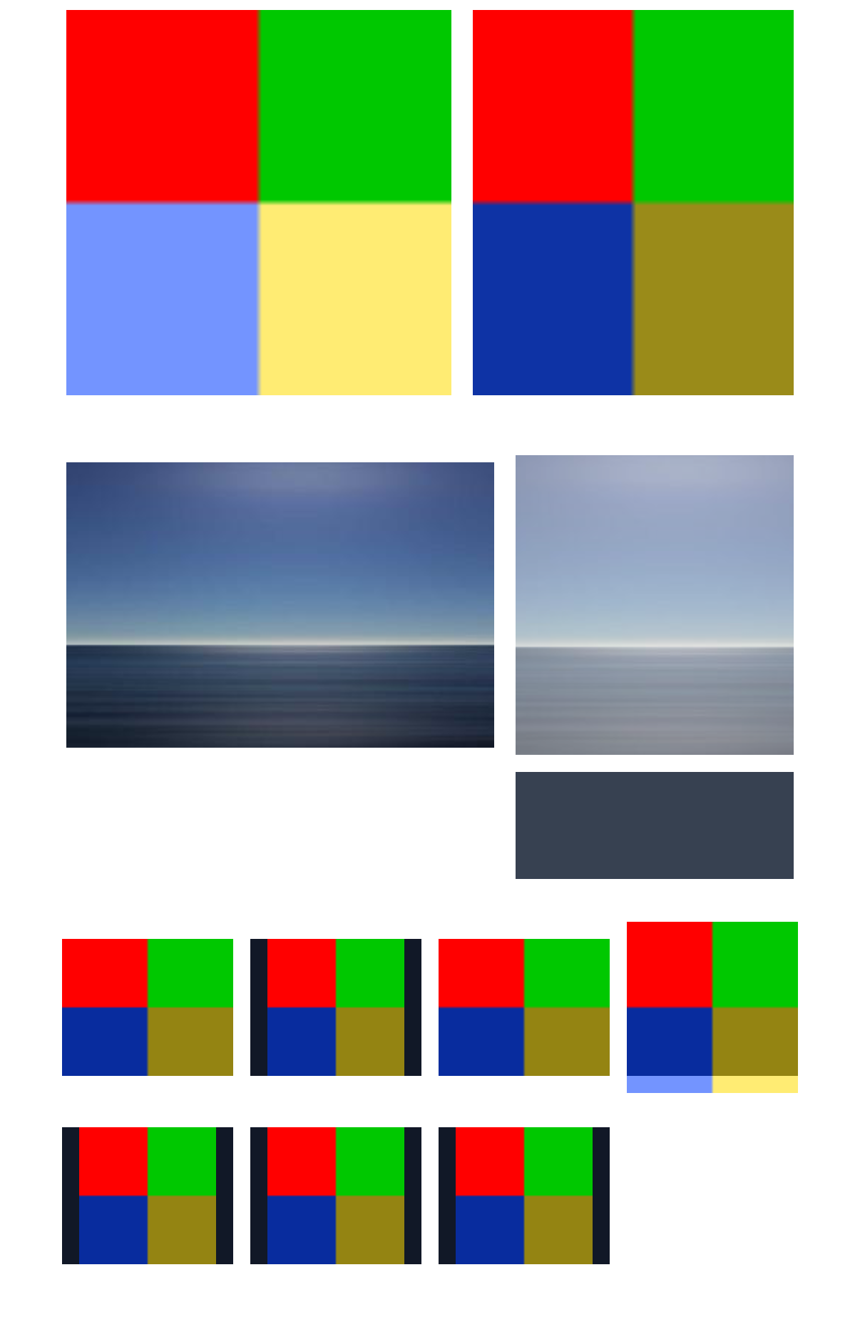 Images — fit modes and async decode